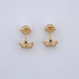 Topos Corona Real 0.95gr / Circones Blancos Azul Oro Amarillo 18K $