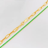 Cadena Aro Seguido Tennis 5.8g / 45cm / 4.16mm Oro Amarillo 18K