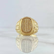 Anillo Sello Signo Dólar  6.4gr / T8 1/2 / Oro Amarillo 18K ©