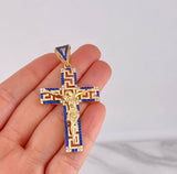 Dije Cruz Cristo Tribal 9.8g / 6.2cm Oro Amarillo 18K
