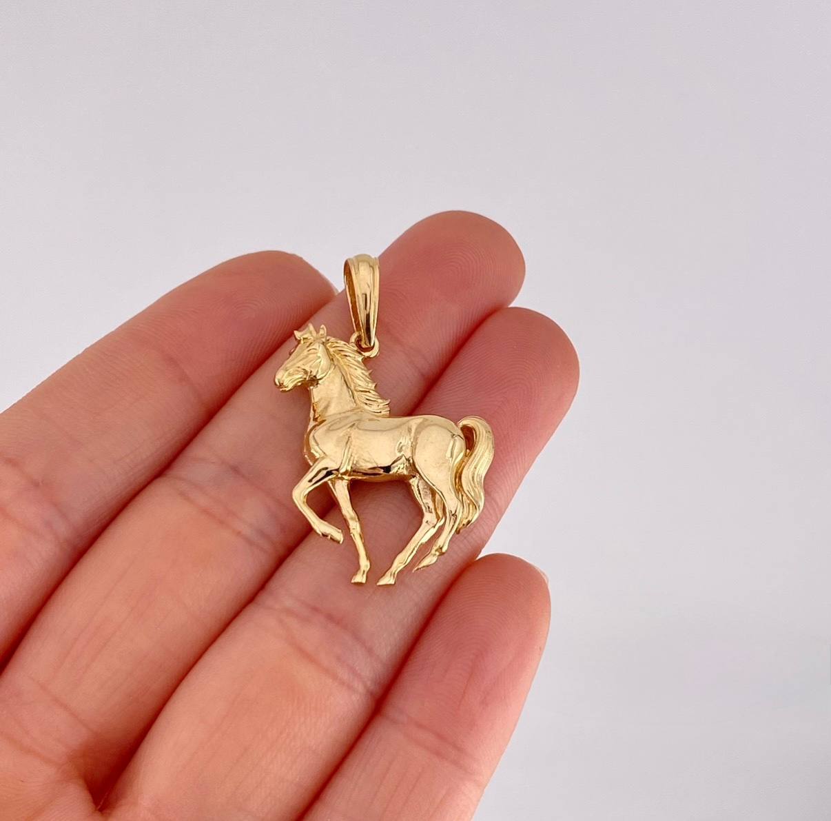 Dije Caballo 4.65g / 3.5cm Oro Amarillo 18K