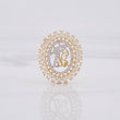 Dije Virgen María 2.95g / 2.4cm Dos Oros Amarillo Blanco 18K