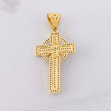 Dije Cruz Cristo Onyx 6.6g / 4.6cm Dos Oros Negro Amarillo 18K