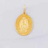 Dije Medalla Virgen de Guadalupe 8.3g / 4.1cm Oro Amarillo 18K