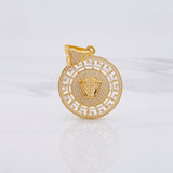Dije Medalla Medusa Medieval 14.9g / 5.4cm Oro Amarillo 18K