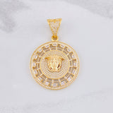 Dije Medalla Medusa Medieval 14.9g / 5.4cm Oro Amarillo 18K