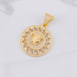 Dije Medalla Medusa Medieval 14.9g / 5.4cm Oro Amarillo 18K