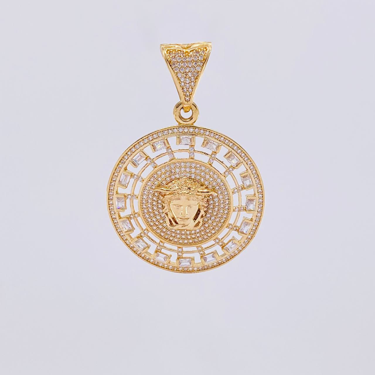 Dije Medalla Medusa Medieval 14.9g / 5.4cm Oro Amarillo 18K