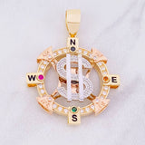 Dije Signo Peso Móvil 23.65g / 5.8cm Tres Oros 18K
