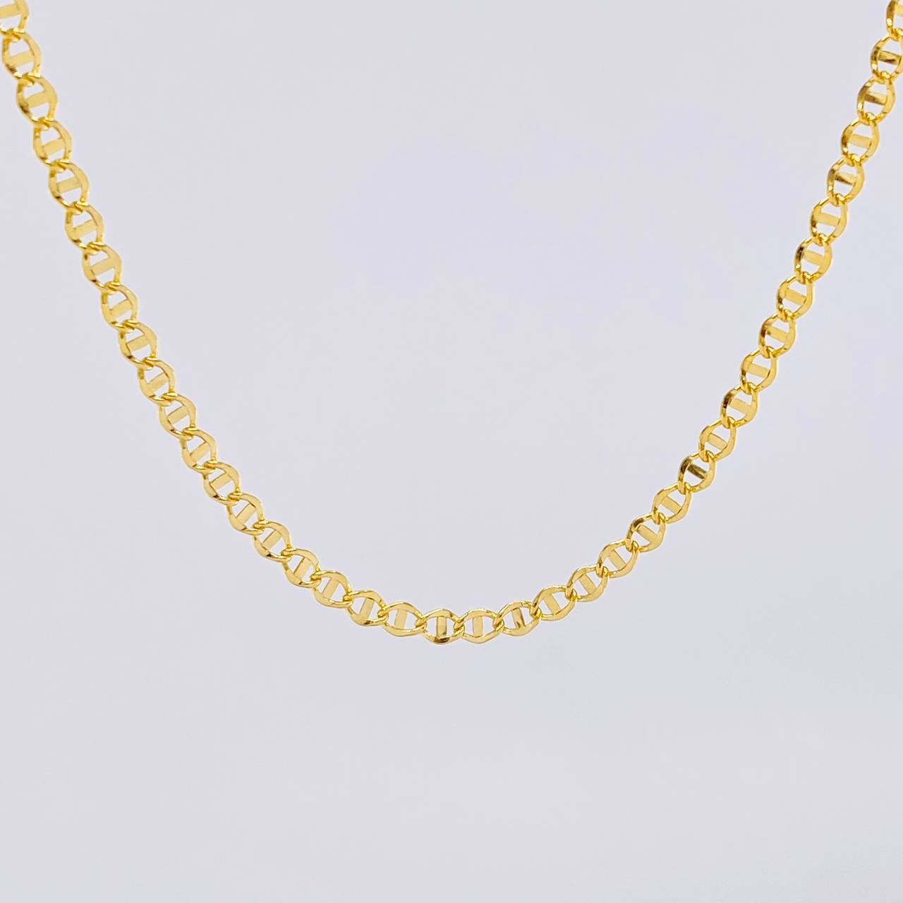Cadena Escalera 3.25g / 60cm / 2.7mm Oro Amarillo 18K