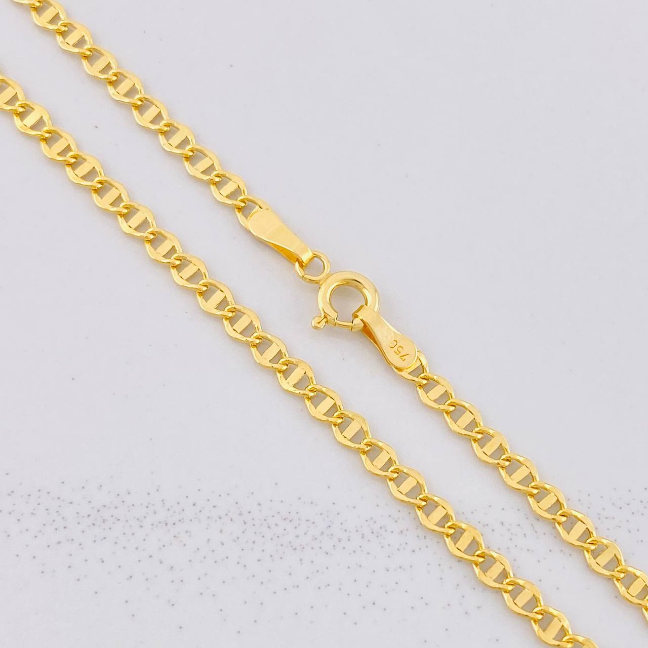 Cadena Escalera 3.3g / 60cm / 2.7mm Oro Amarillo 18K