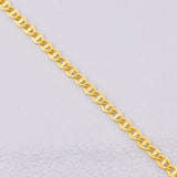 Cadena Escalera 3.3g / 60cm / 2.7mm Oro Amarillo 18K