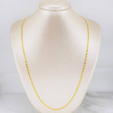 Cadena Escalera 3.25g / 60cm / 2.7mm Oro Amarillo 18K