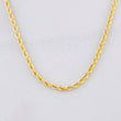 Cadena Lazo 3.35g / 50cm / 2.22mm Oro Amarillo 18K