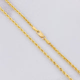 Cadena Lazo 3.1g / 50cm / 2.22mm Oro Amarillo 18K