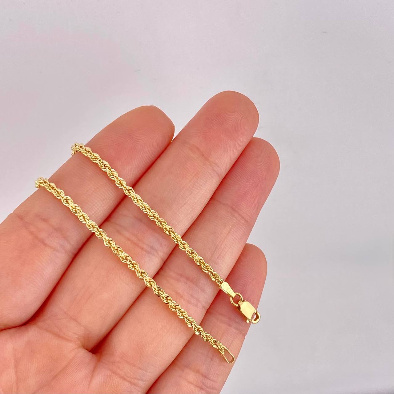 Cadena Lazo 3.15g / 50cm / 2.18mm Oro Amarillo 18K