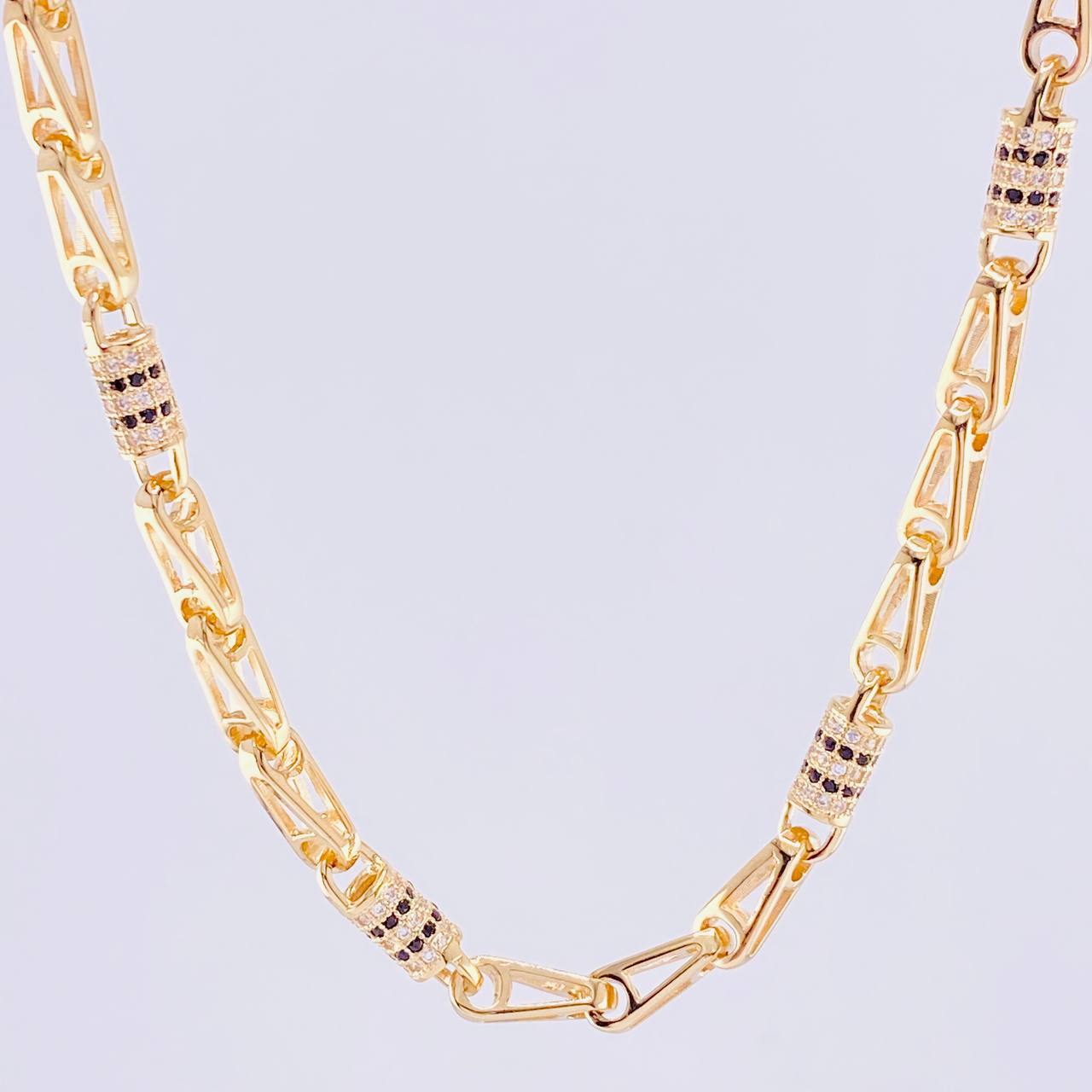 Cadena Rustica Cilindro 52.6g / 70cm / 4.75mm Oro Amarillo 18K