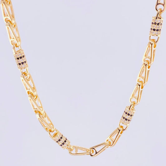 Cadena Rustica Cilindro 52.6g / 70cm / 4.75mm Oro Amarillo 18K