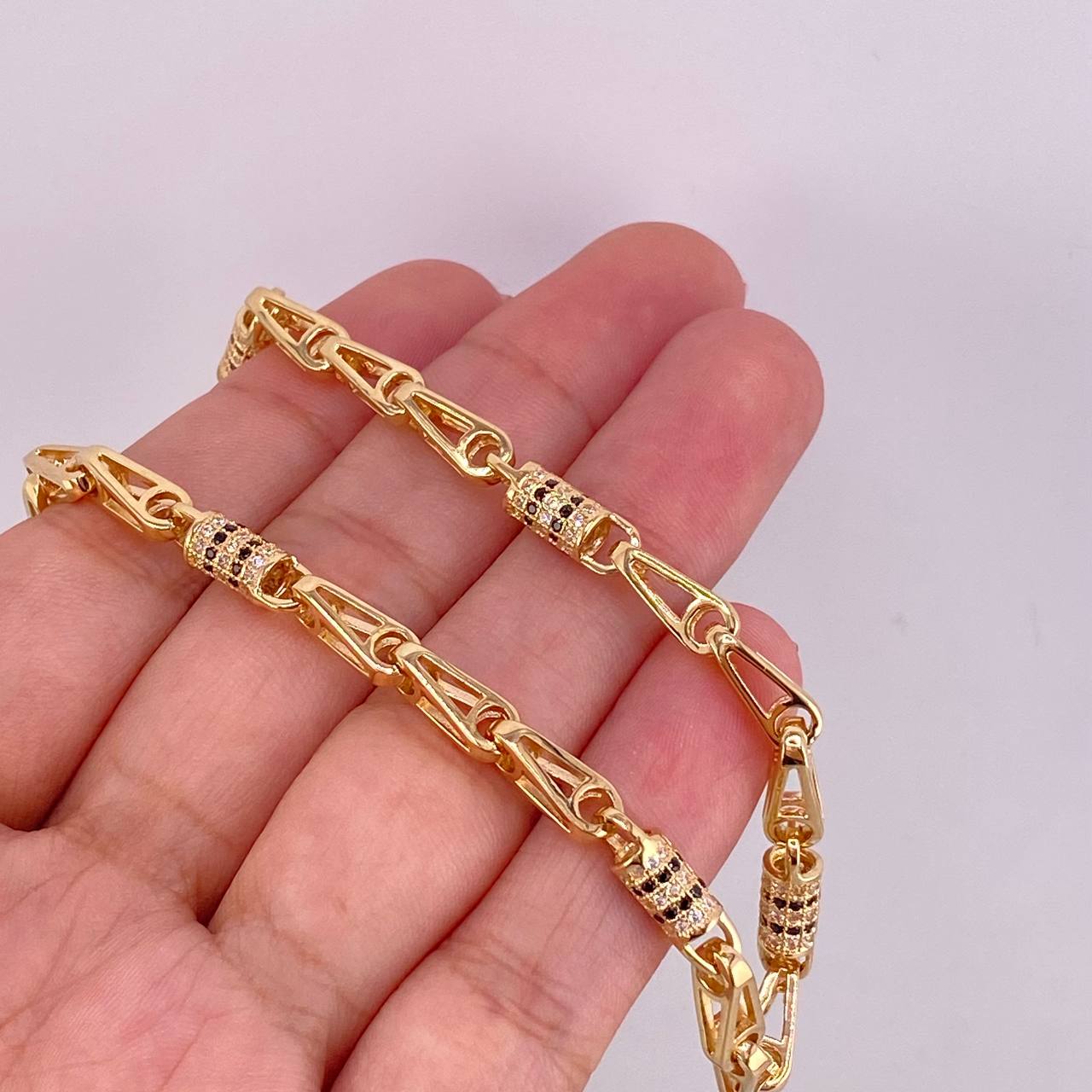 Cadena Rustica Cilindro 52.6g / 70cm / 4.75mm Oro Amarillo 18K