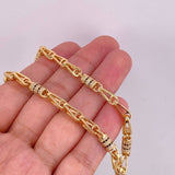 Cadena Rustica Cilindro 52.6g / 70cm / 4.75mm Oro Amarillo 18K