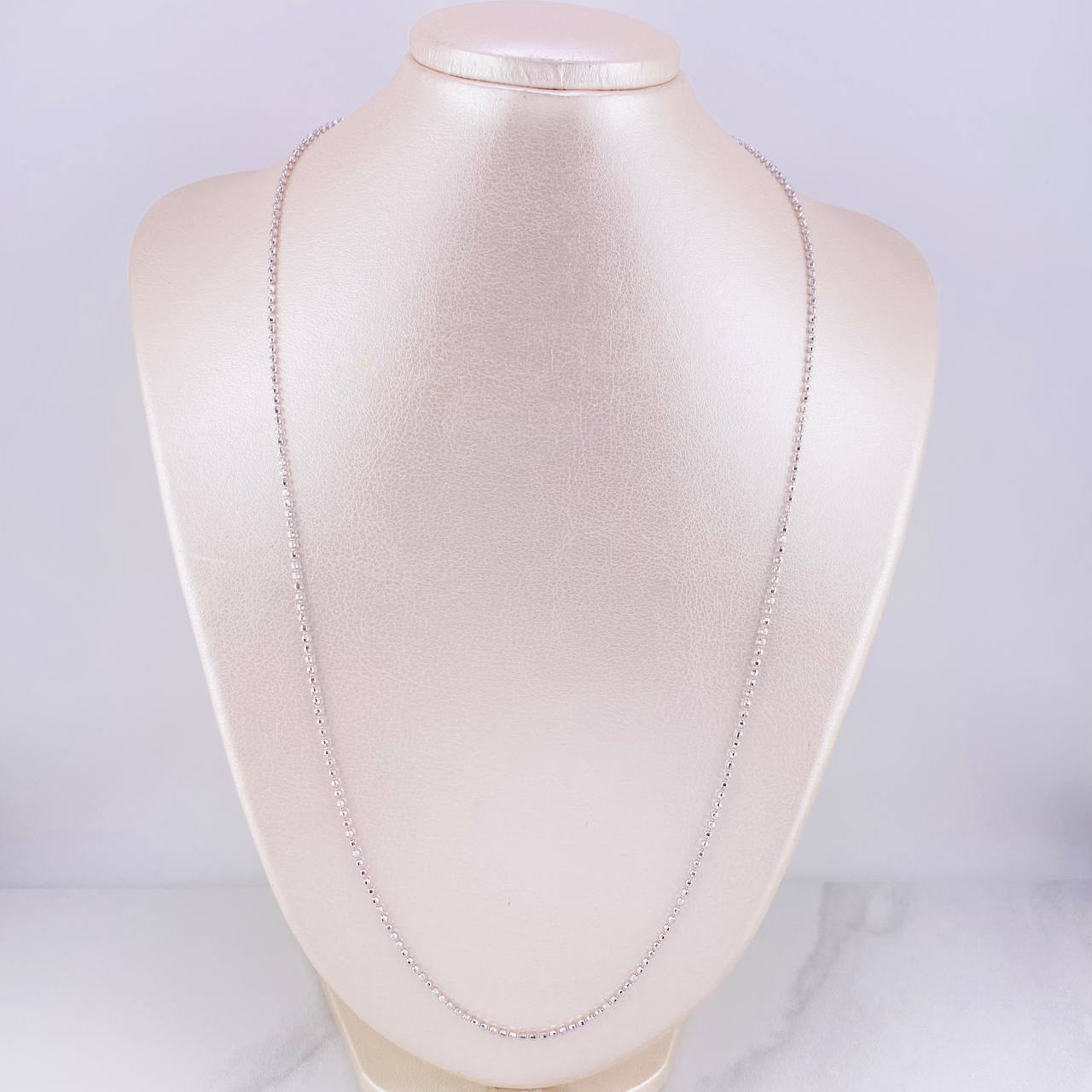 Cadena Militar Diamantada 8.45g / 60cm / 1.7mm Oro Amarillo 18K