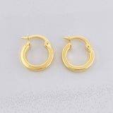 Candongas Lisas 1.05g / 1.5cm Oro Amarillo 18K