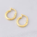 Candongas Lisas 1.05g / 1.5cm Oro Amarillo 18K