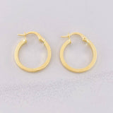 Candongas Punteadas 1.45g / 2cm Oro Amarillo 18K