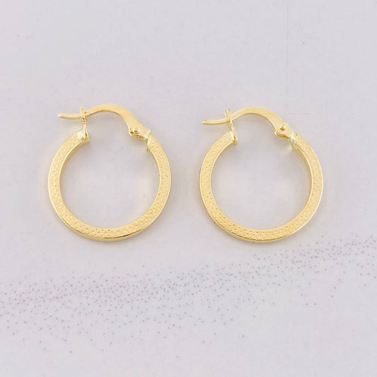 Candongas Punteadas 1.45g / 2cm Oro Amarillo 18K