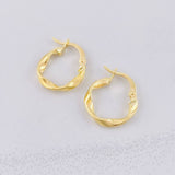 Candongas Asby 1.2g / 1.7cm Oro Amarillo 18K
