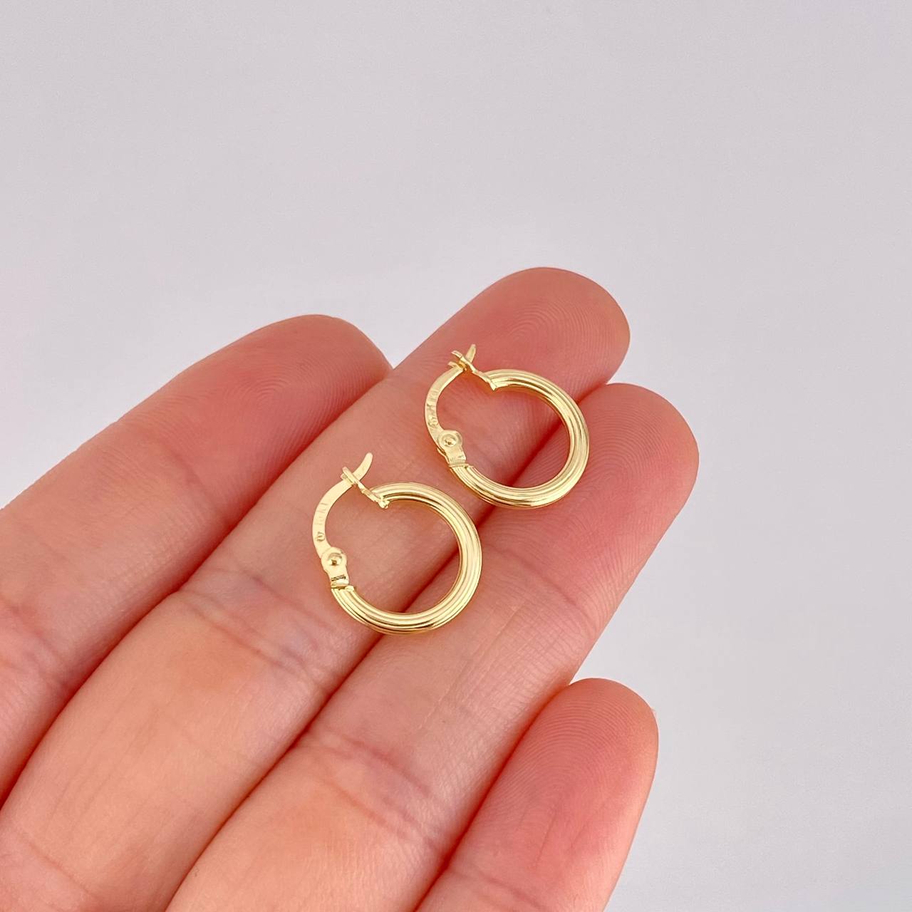 Candongas Arielle 1g / 1.5cm Oro Amarillo 18K