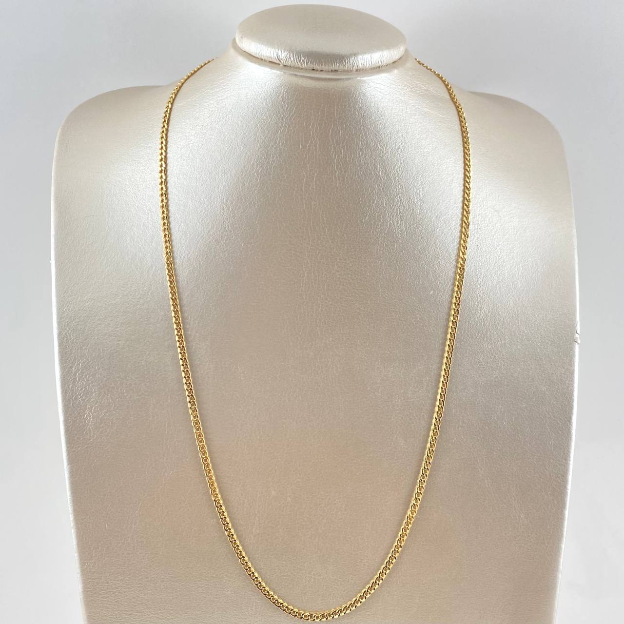 Cadena Cubana 5.9gr / 60cm / 3.1mm Oro Amarillo +1 18K