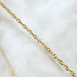 Cadena Singapur 2.15gr / 50cm / 1.4mm Oro Amarillo +3 18K