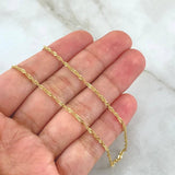 Cadena Singapur 1.5gr / 45cm / 1.9mm Oro Amarillo +3 18K
