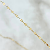 Cadena Flor Espejo 1.6gr / 50cm / 2.2mm Oro Amarillo +3 18K *