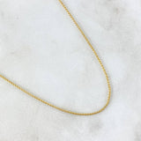 Cadena Franco 1.45gr / 45cm / 1mm Oro Amarillo +3 18K