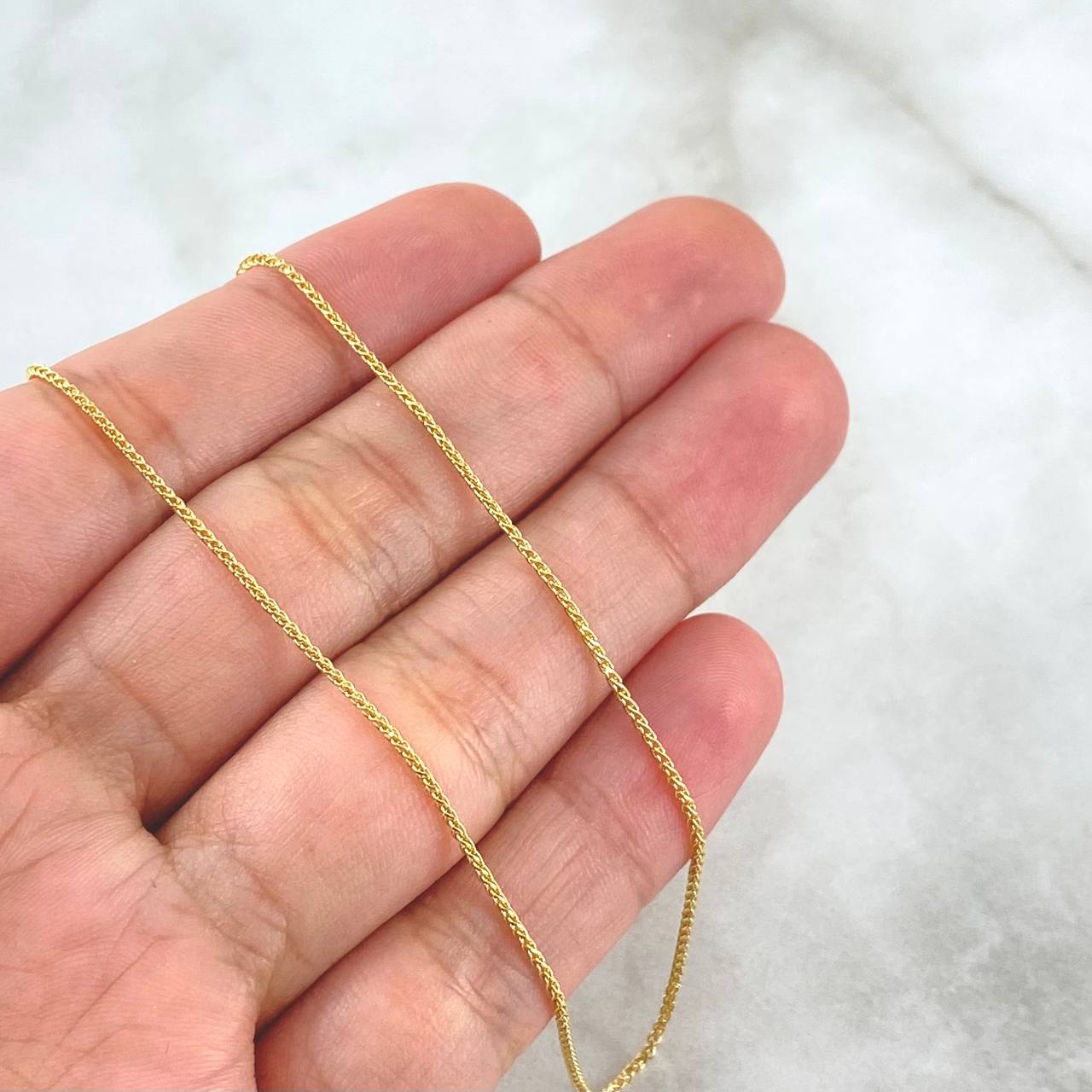 Cadena Franco 1.45gr / 45cm / 1mm Oro Amarillo +4 18K ©