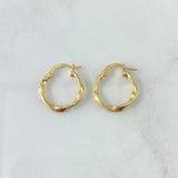 Candongas Deis 1.25gr / 1.9cm / Oro Amarillo 18K
