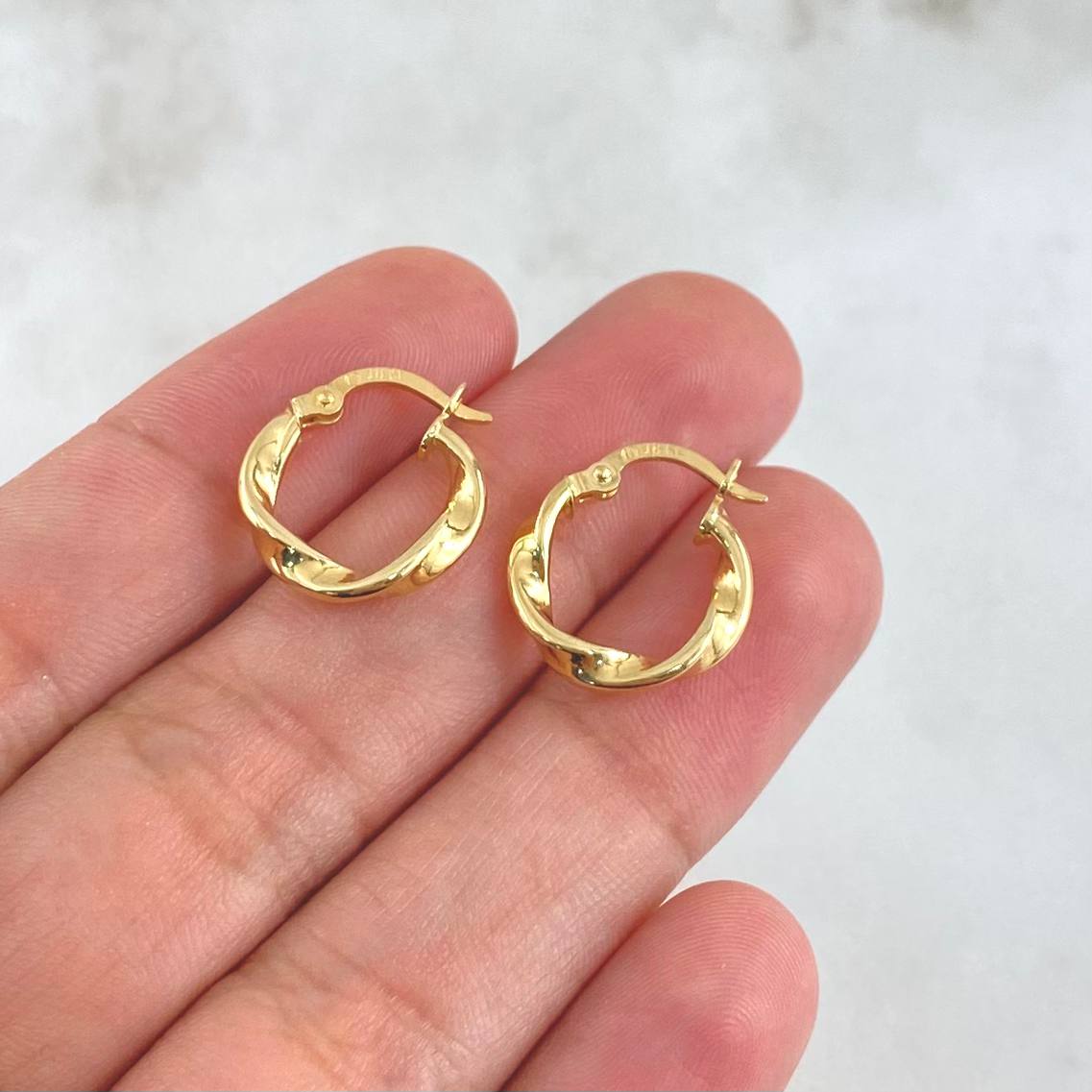 Candongas Milu 1.25gr / 1.6cm / Oro Amarillo 18K