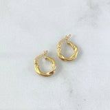 Candongas Milu 1gr / 1.2cm / Oro Amarillo 18K