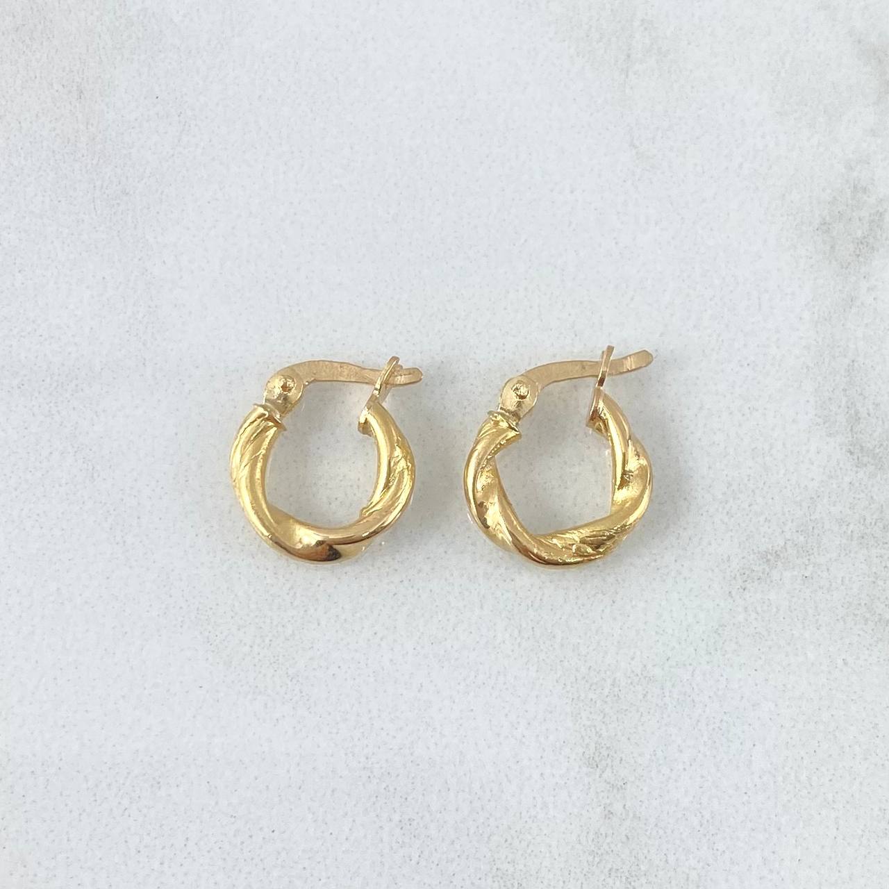 Candongas Milu 1gr / 1.2cm / Oro Amarillo 18K