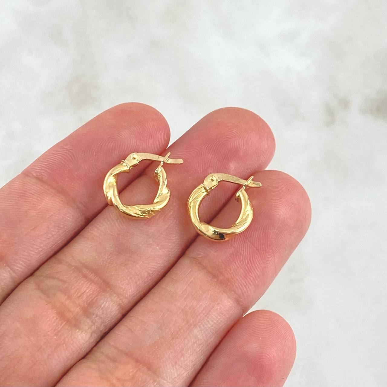 Candongas Milu 1gr / 1.2cm / Oro Amarillo 18K