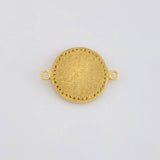 Herraje Circular Corona Tupida 3.1g / 2.2cm Oro Amarillo 18K