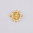 Herraje Circular Chispa Virgen Guadalupe 1.2g / 1.2cm Oro Amarillo 18K