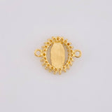 Herraje Circular Chispa Virgen Guadalupe 1.2g / 1.2cm Oro Amarillo 18K