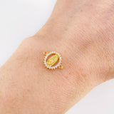 Herraje Circular Chispa Virgen Guadalupe 1.2g / 1.2cm Oro Amarillo 18K