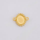Herraje Circular Chispa Virgen Guadalupe 0.75g / 1.2cm Oro Amarillo 18K