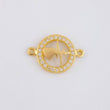 Herraje Circular Latido Corazon Tupido 1.65g / 2cm Oro Amarillo 18K