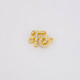 Herraje Fe Tupida 0.8g / 1.2cm Oro Amarillo 18K