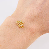 Herraje Fe Tupida 0.8g / 1.2cm Oro Amarillo 18K